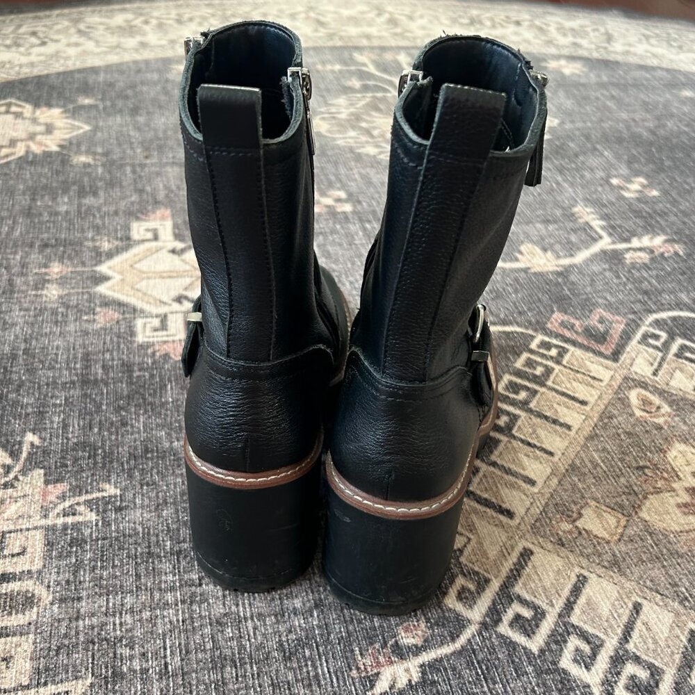 Blondo Rylyn Waterproof Bootie Black Leather Size P EUC - Picture 4 of 5
